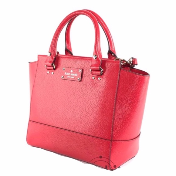 KATE SPADE WELLESLEY SMALL CAMRYN LEATHER SATCHEL - Picture 4 of 12